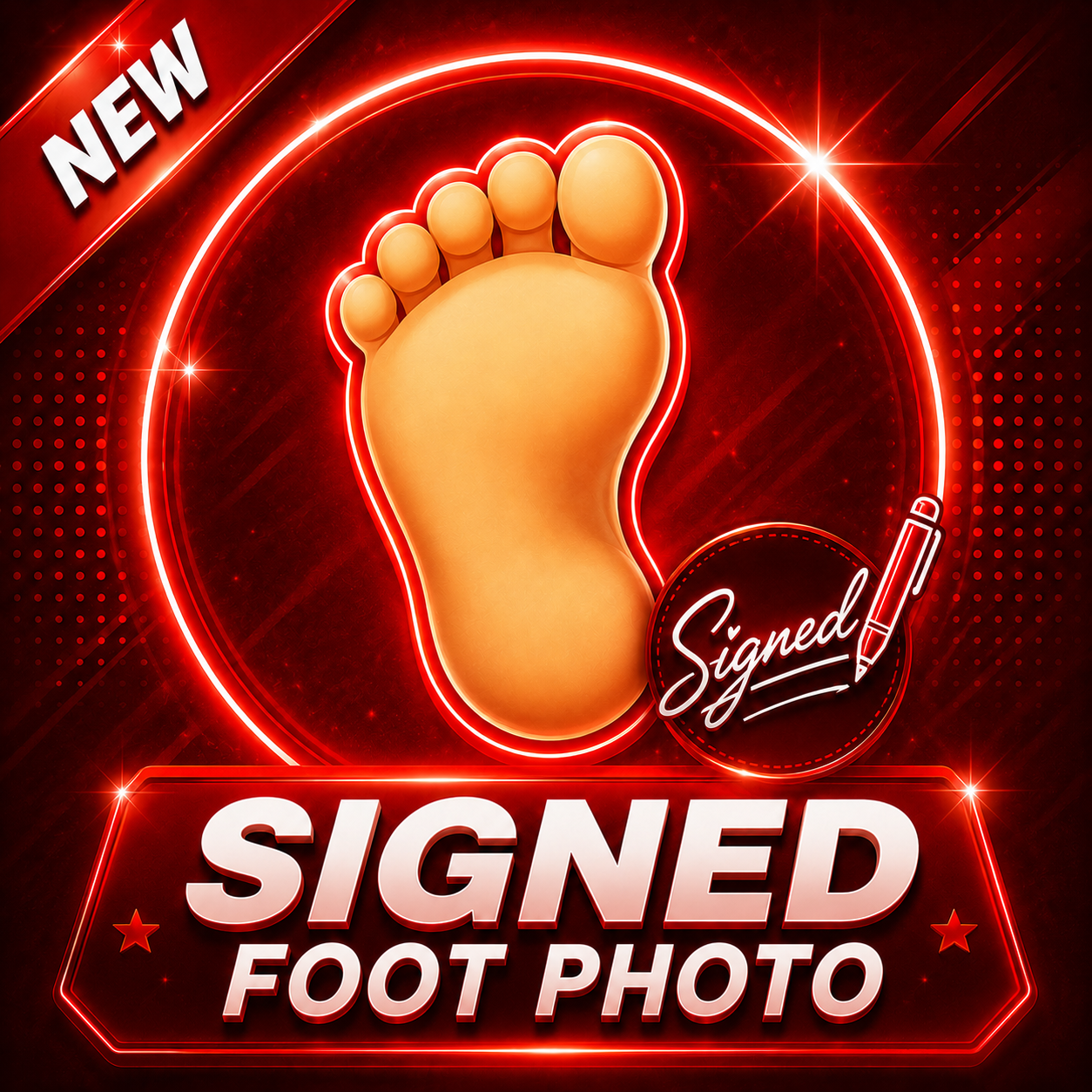 Signed Feet Photo